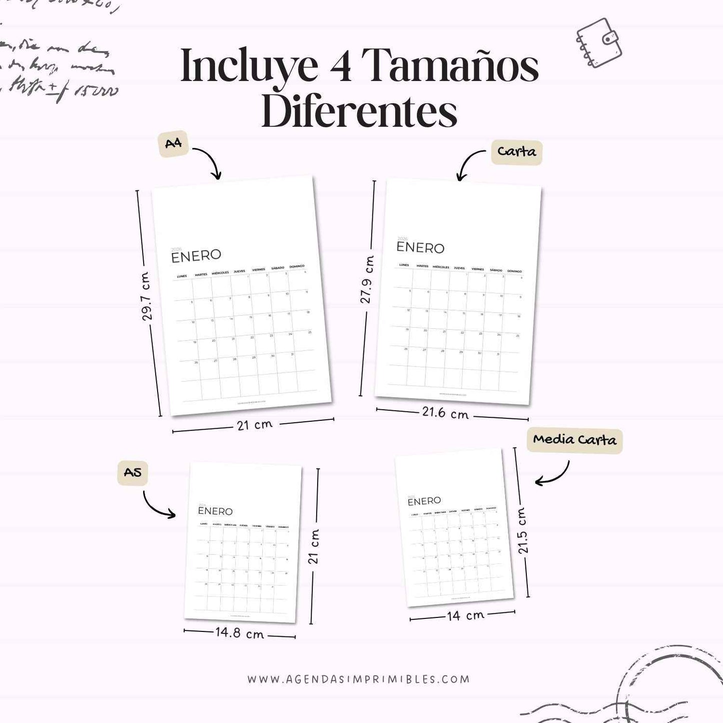 Calendario 2026 Mensual Vertical