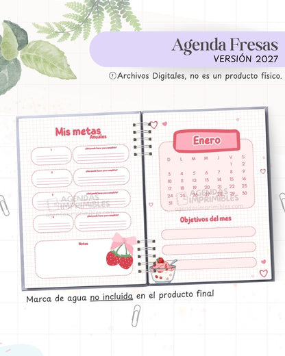 Agenda Fresitas 2027 - Archivo Imprimible - imagen 4