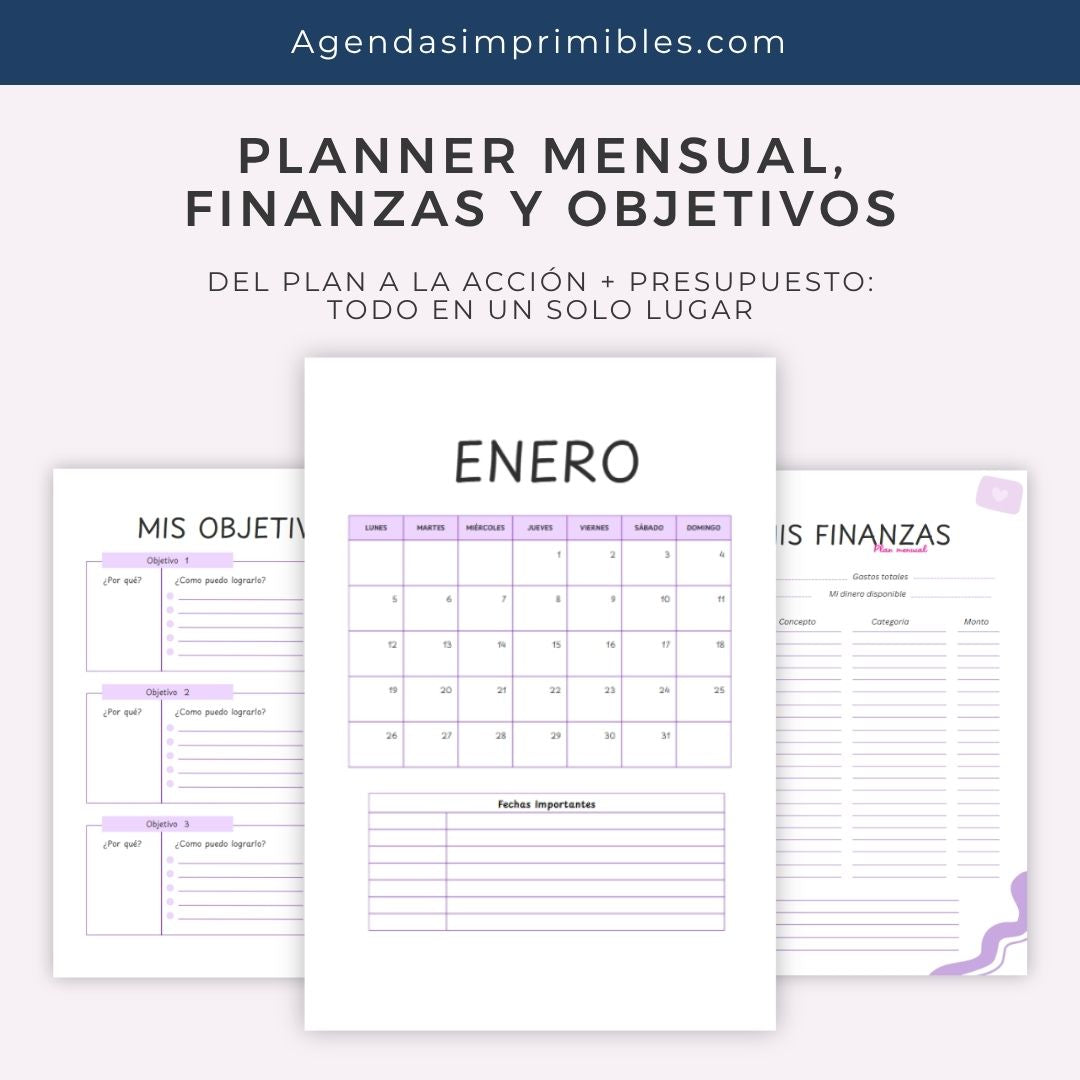 Agenda Morada Semanal | 2026