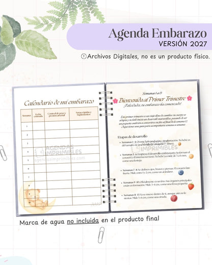 Agenda Embarazo 2027 - Mensual - imagen 4