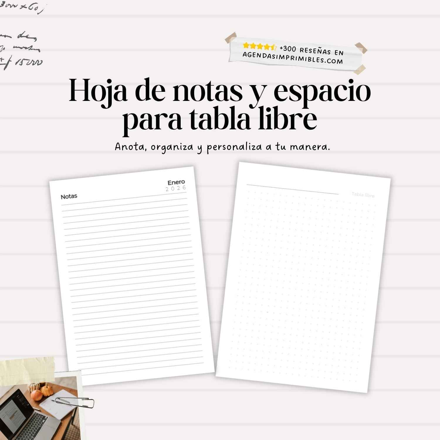 Agenda Docente Minimalista Semanal | 2026