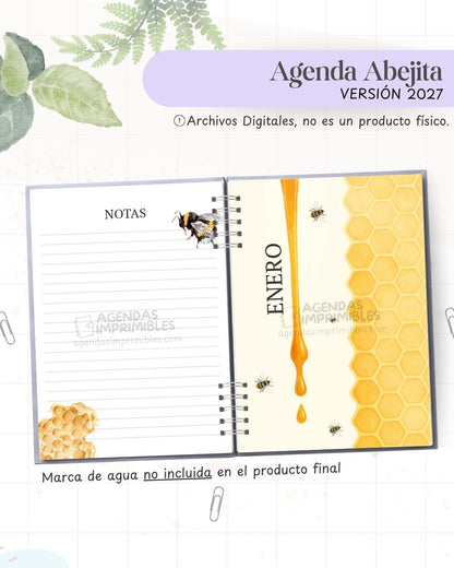 Agenda Abejitas 2027 - Archivo Imprimible - imagen 4