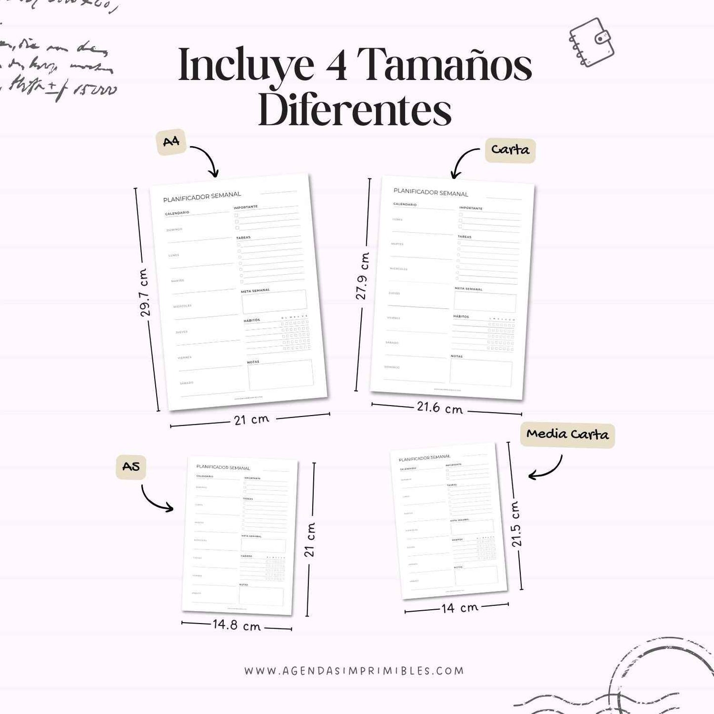Planificador Semanal Imprimible