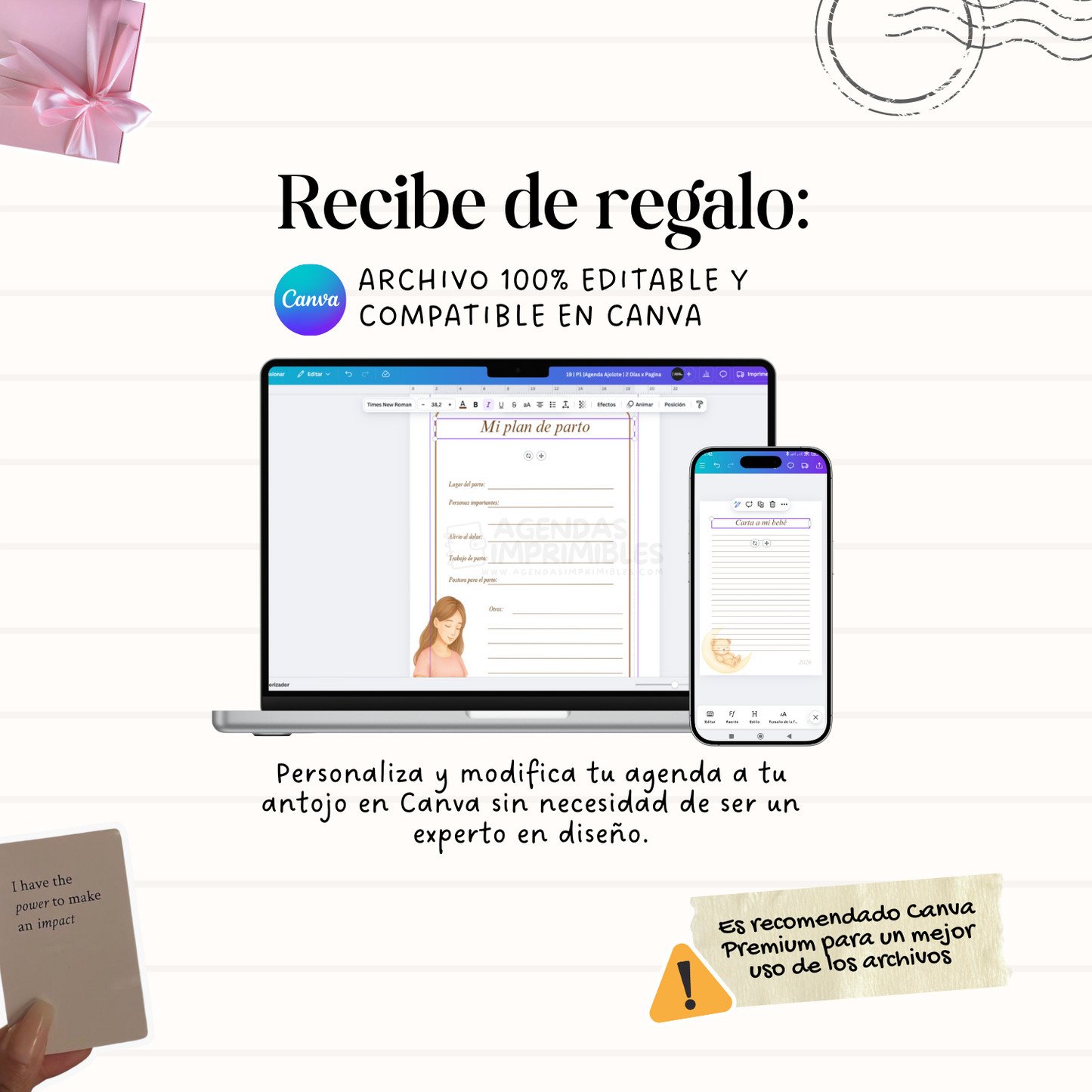 Agenda Mi Embarazo Semanal | 2026