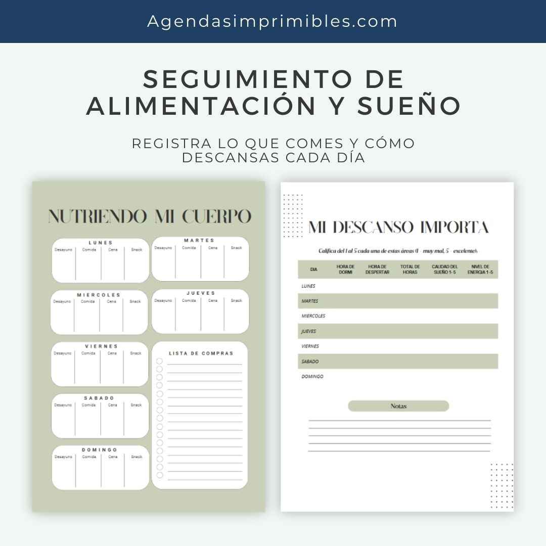 Agenda Hábitos Saludables Semanal | 2026