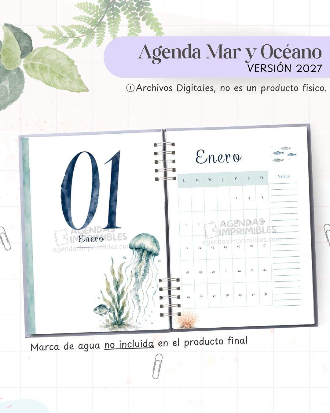 Agenda Mar y OcÃ©ano 2027 - Archivo Imprimible - imagen 5