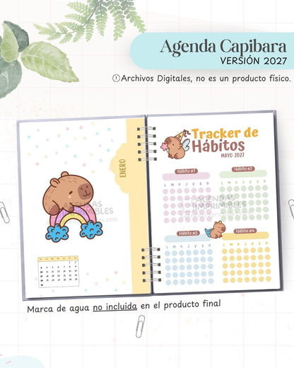 Agenda Capibara 2027 - Archivo Imprimible - imagen 5