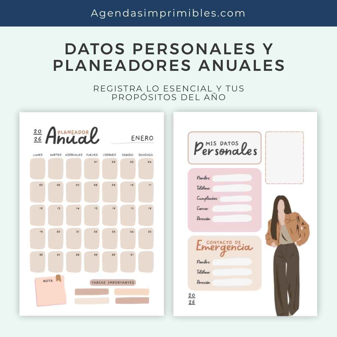 Agenda Mi Embarazo Semanal | 2026