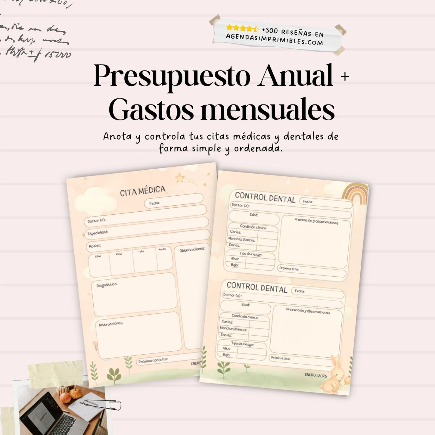 Agenda Pediátrica Dos Días x Pagina | 2026