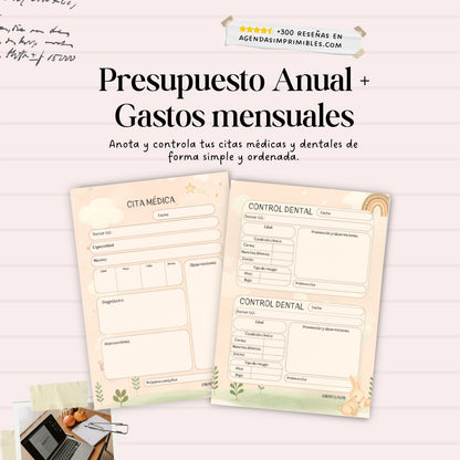 Agenda Pediátrica Dos Días x Pagina | 2026