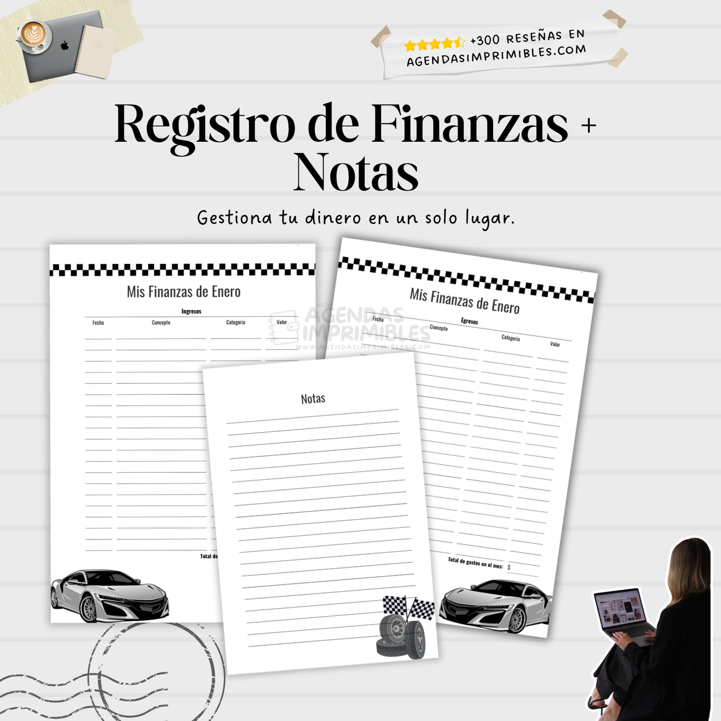 Agenda carros 2 días x Hojas | 2026