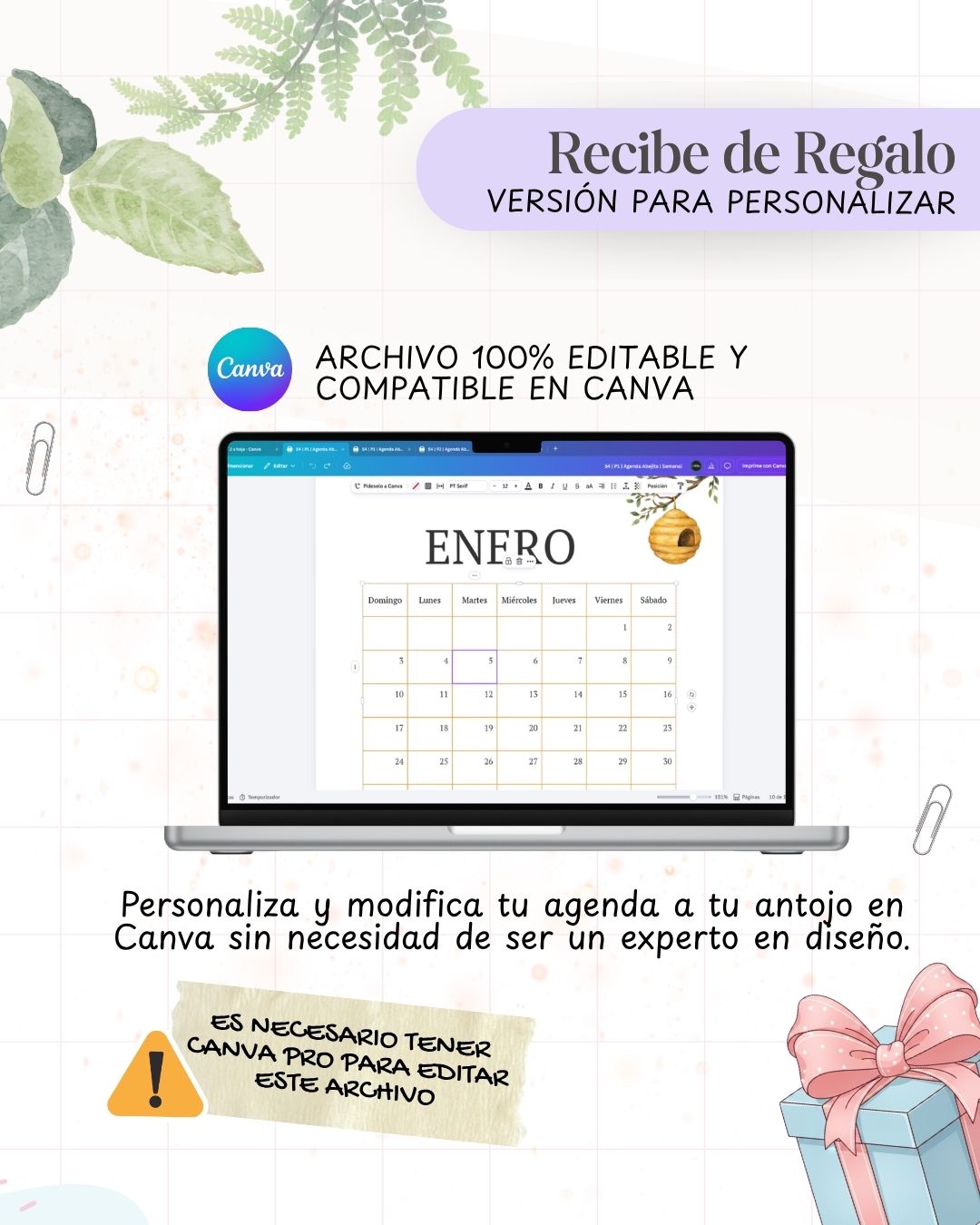 Agenda Abejitas 2027 - Archivo Imprimible - imagen 5