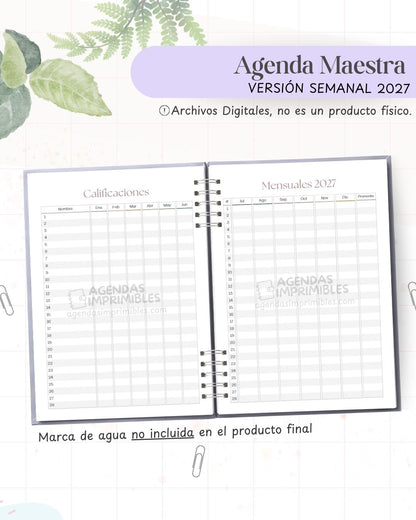 Agenda Maestra 2027 - Semanal - imagen 5