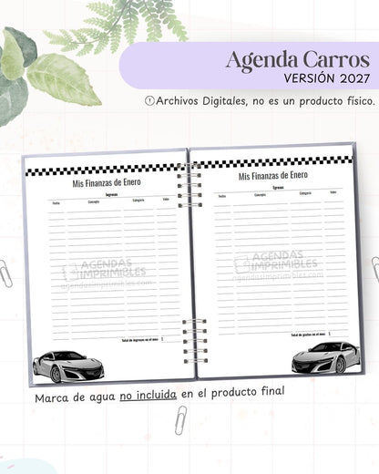 Agenda Carros 2027 - Archivo Imprimible - imagen 5