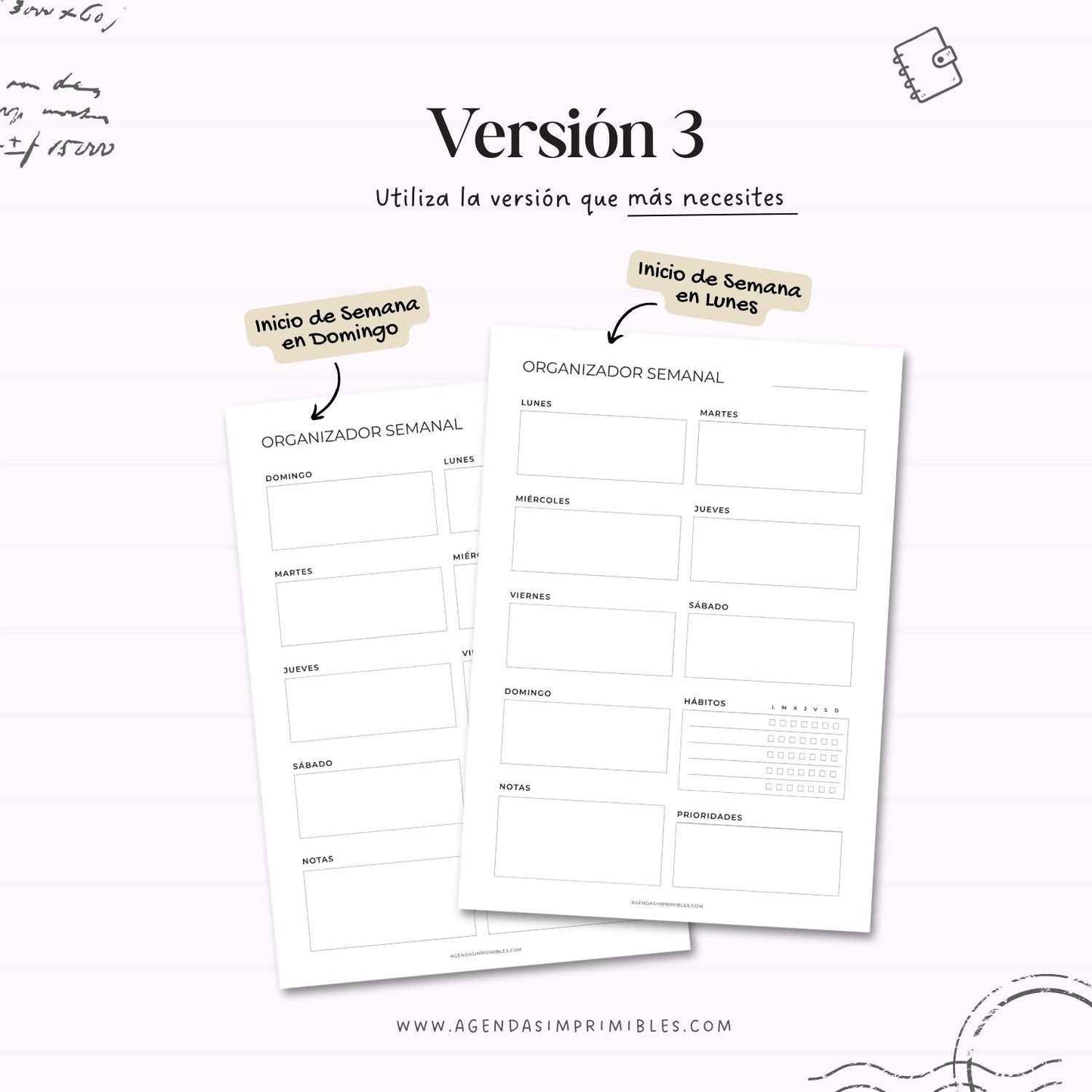 Organizadores Semanales