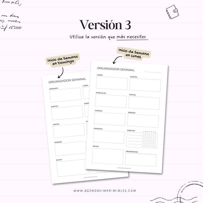 Organizadores Semanales