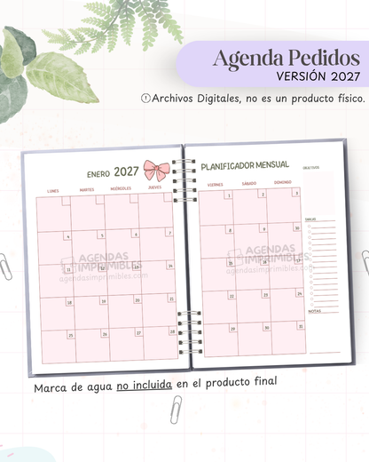 Agenda Pedidos 2027 - Archivo Imprimible - imagen 5