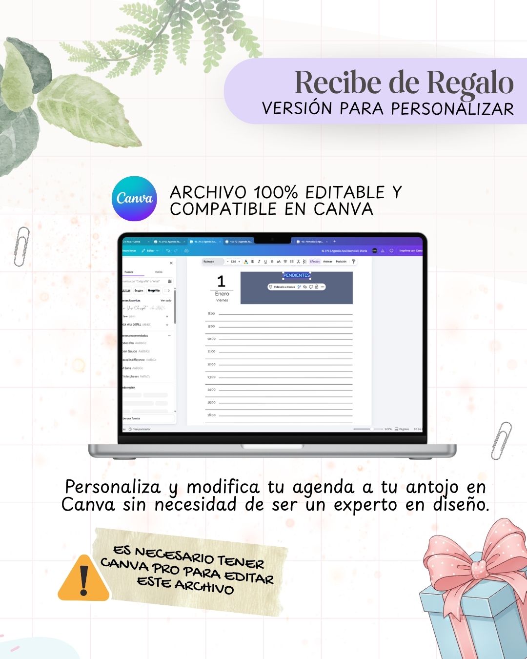 Agenda Azul Esencial 2027 - Archivo Imprimible - imagen 5