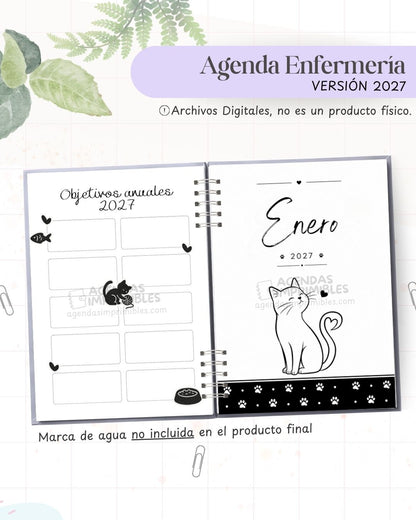Agenda Gatitos 2027 - Archivo Imprimible - imagen 5