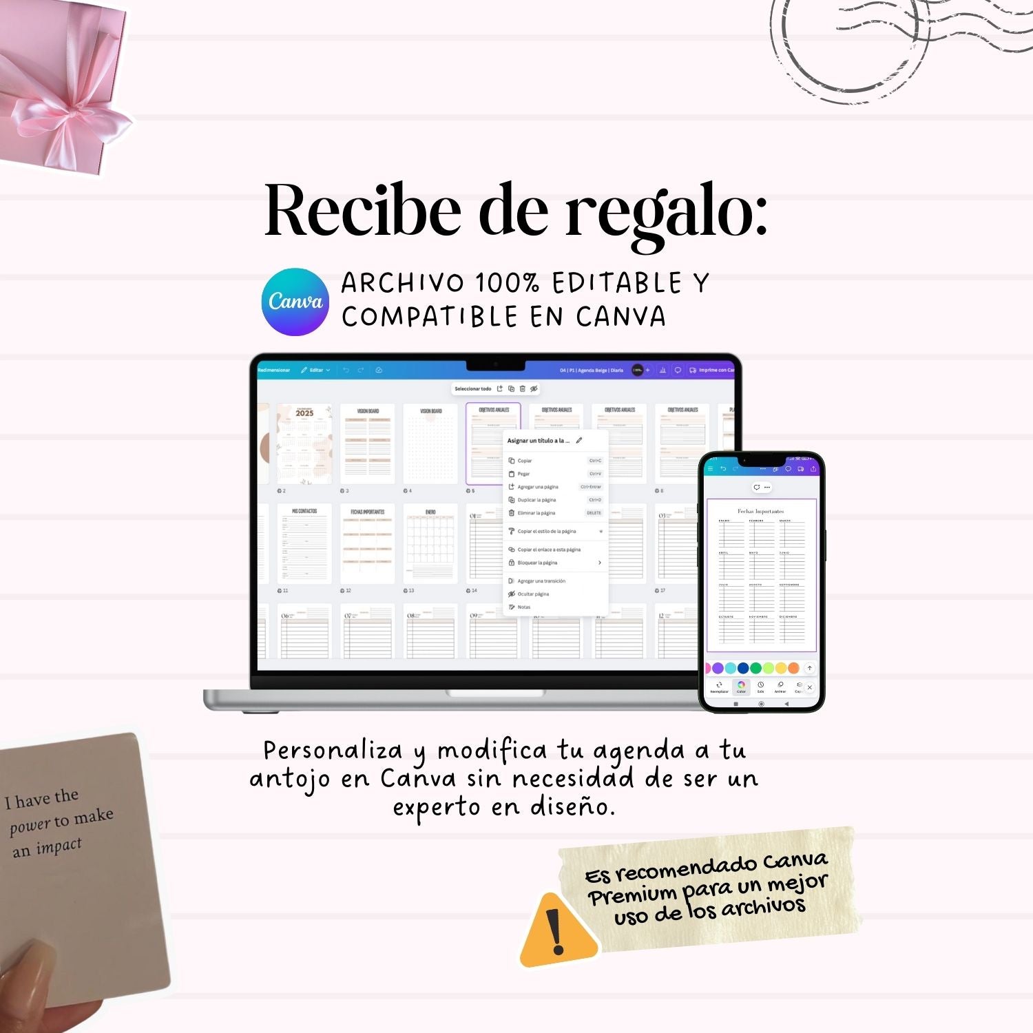 Agenda Beige Diaria | 2026