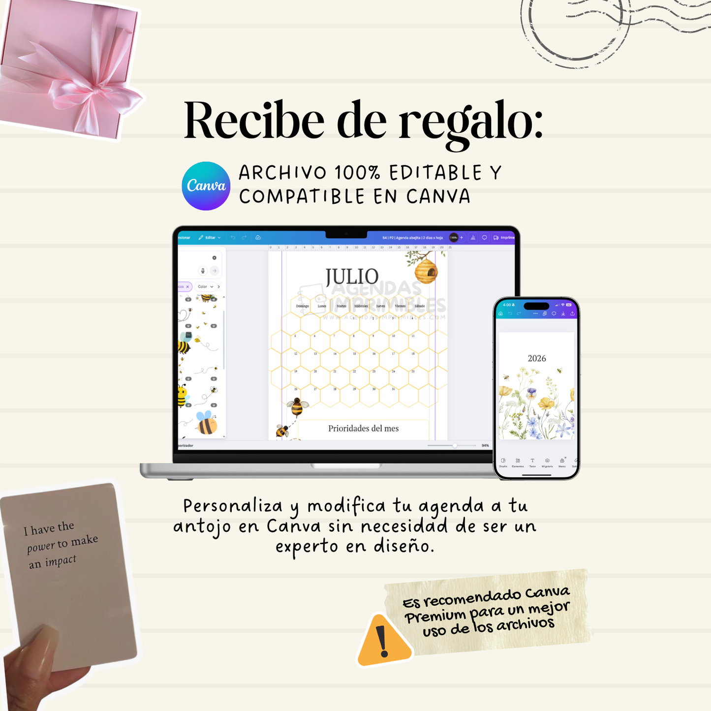 Agenda Abejita 2 Días x Página | 2026