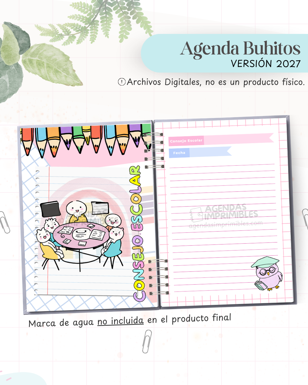 Agenda Buhitos 2027 - Archivo Imprimible - imagen 5