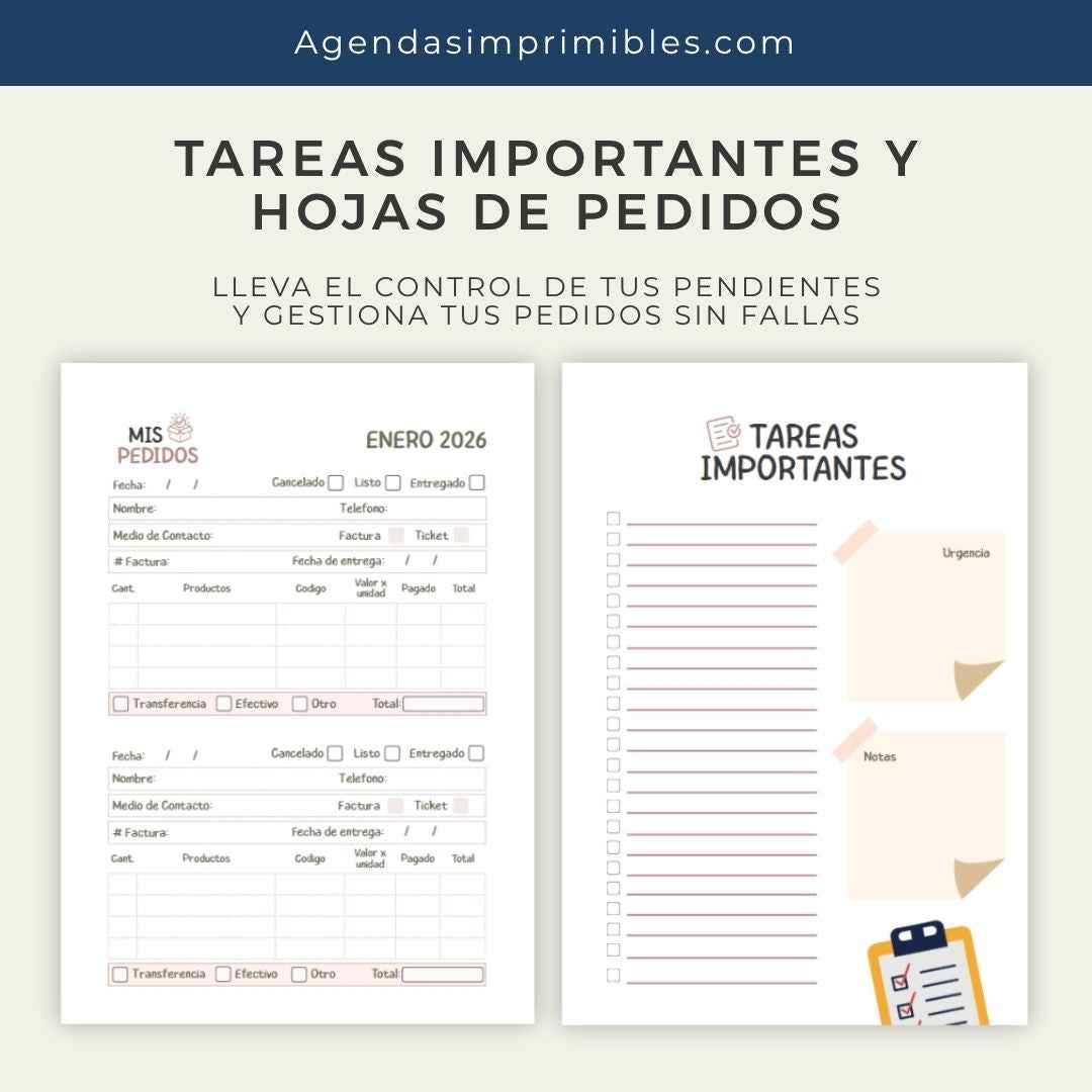 Agenda Pedidos Semanal | 2026