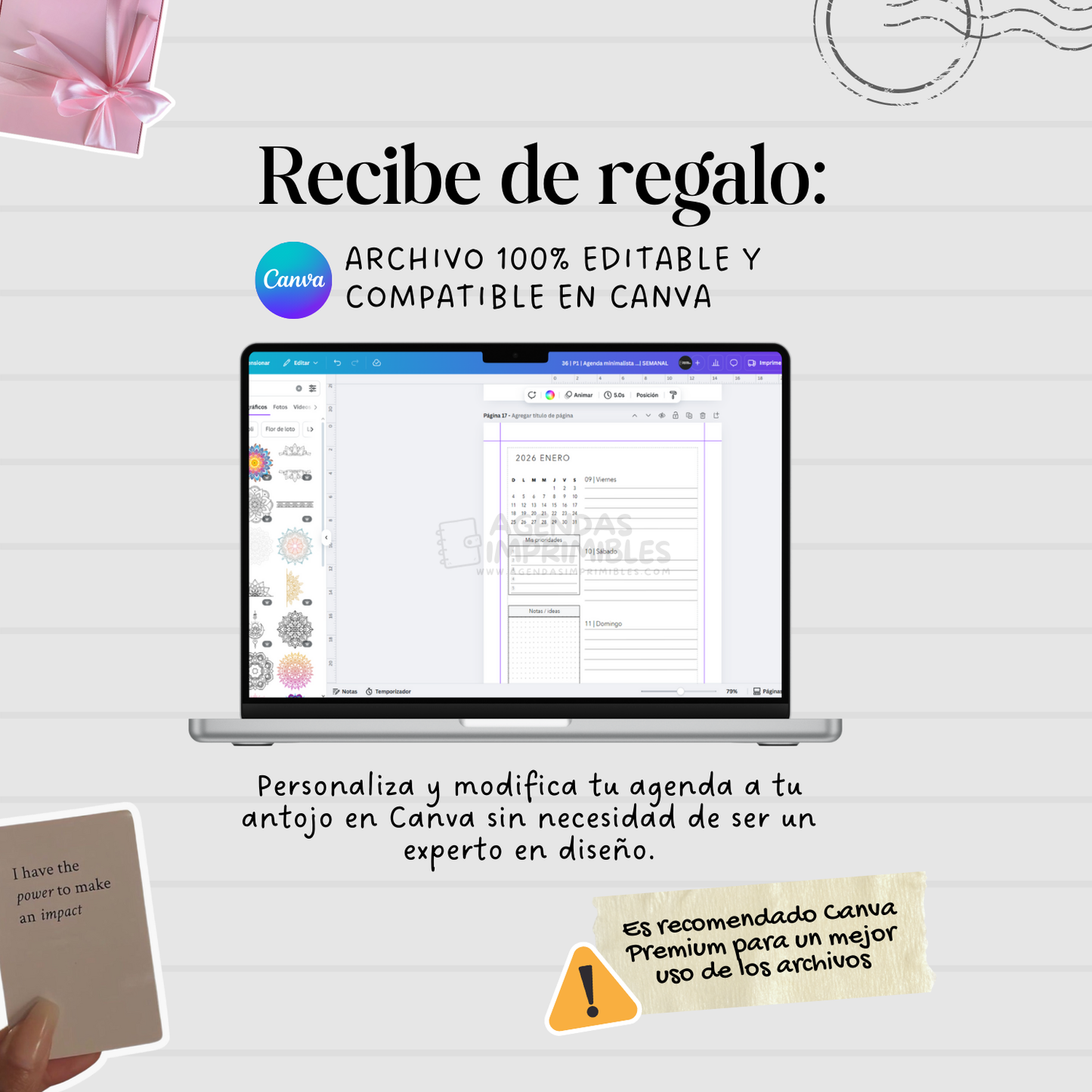 Agenda Mandala Semanal | 2026