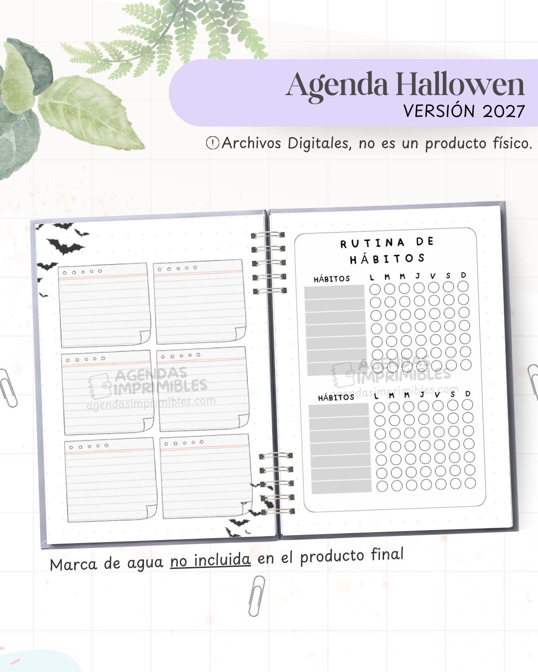 Agenda Halloween 2027 - Archivo Imprimible - imagen 5