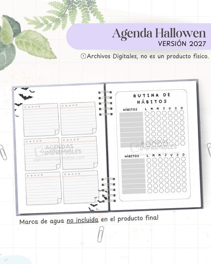 Agenda Halloween 2027 - Archivo Imprimible - imagen 5