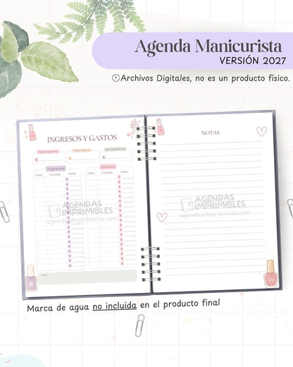 Agenda Manicurista 2027 - Archivo Imprimible - imagen 5