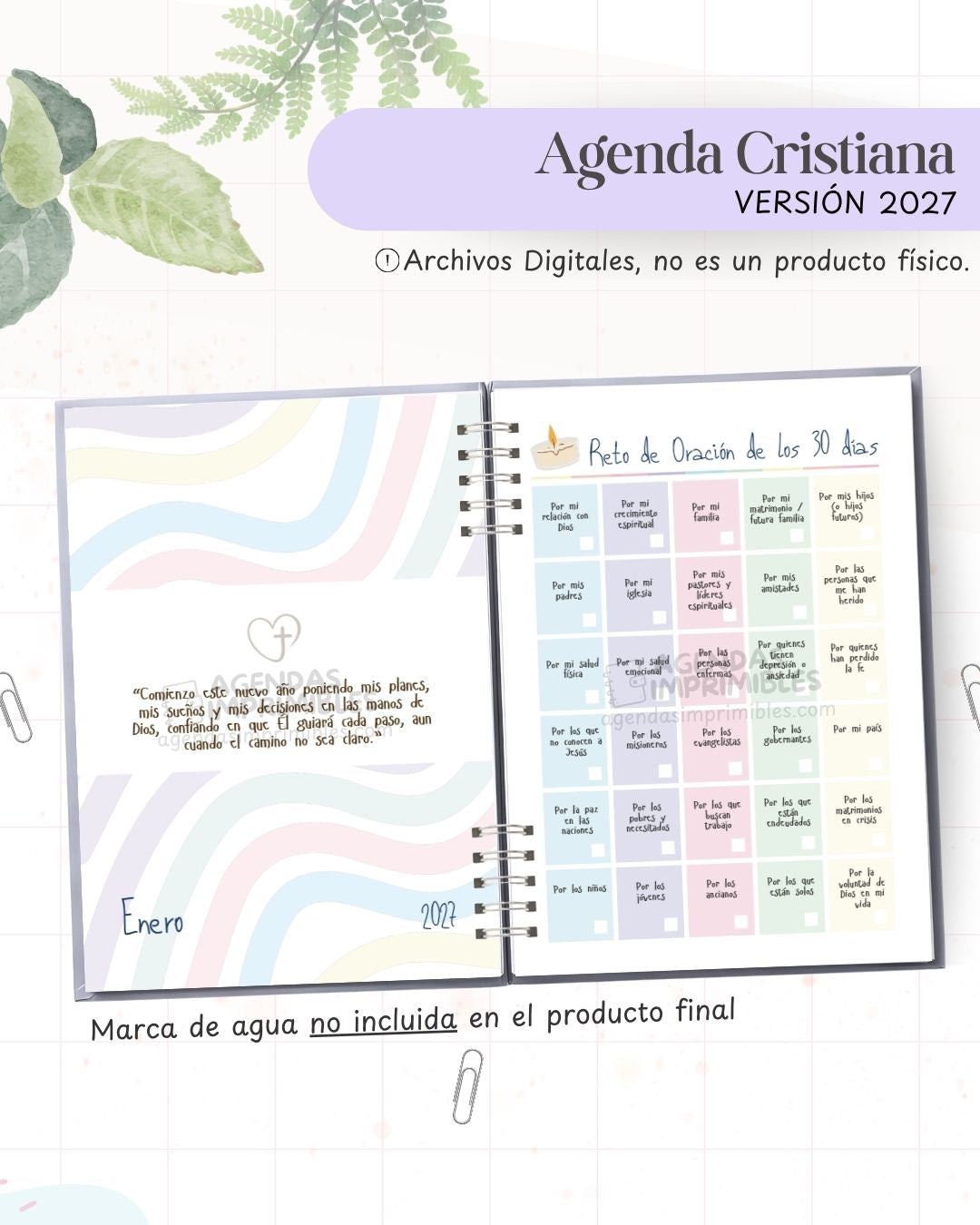 Agenda Cristiana 2027 - Archivo Imprimible - imagen 5