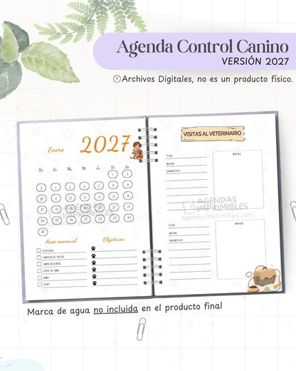 Agenda Control Canino 2027 - Archivo Imprimible - imagen 5