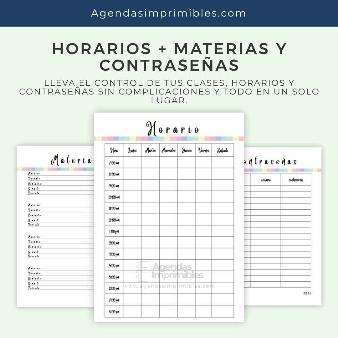 Agenda Pediátrica Dos Días x Pagina | 2026