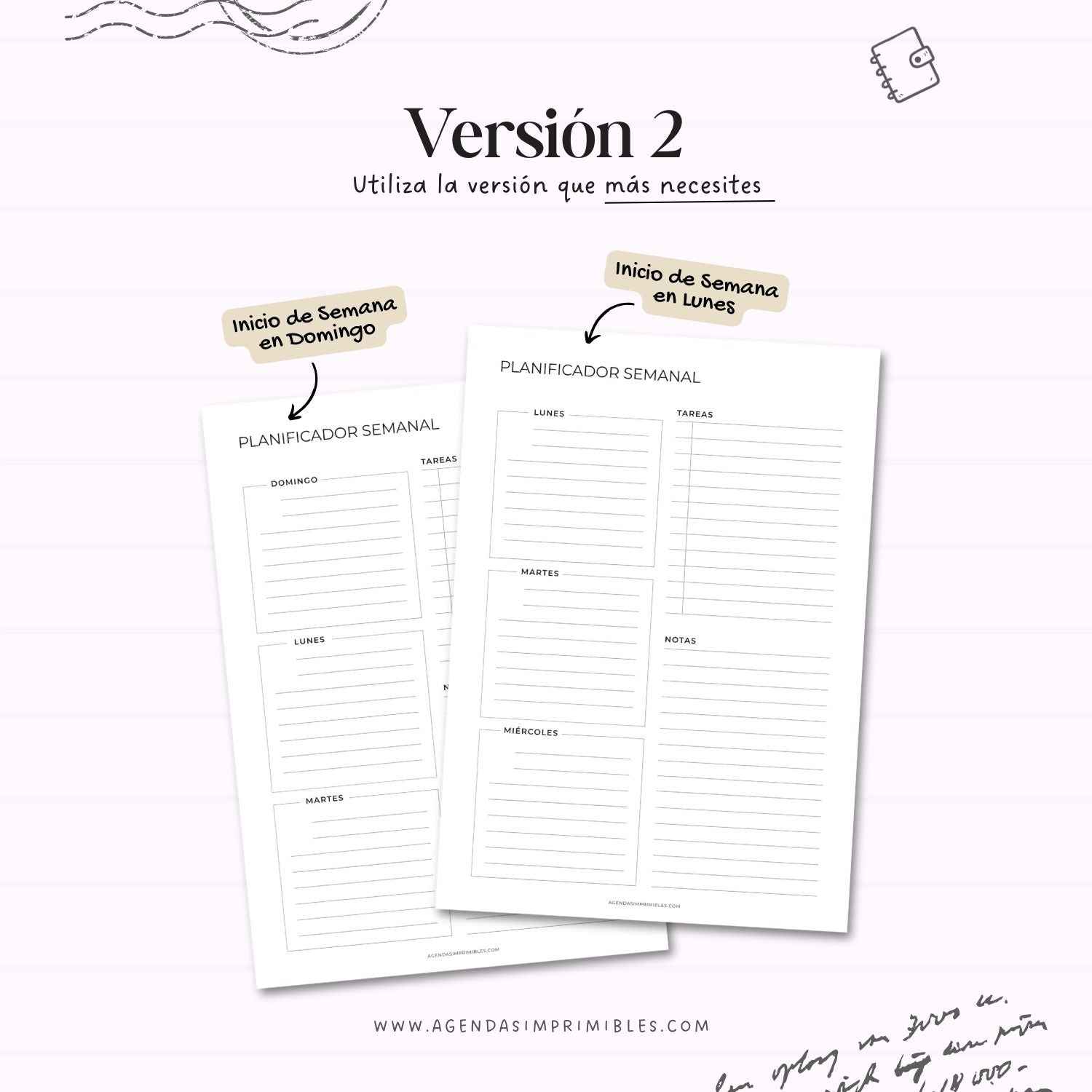 Planificador Semanal Doble V2
