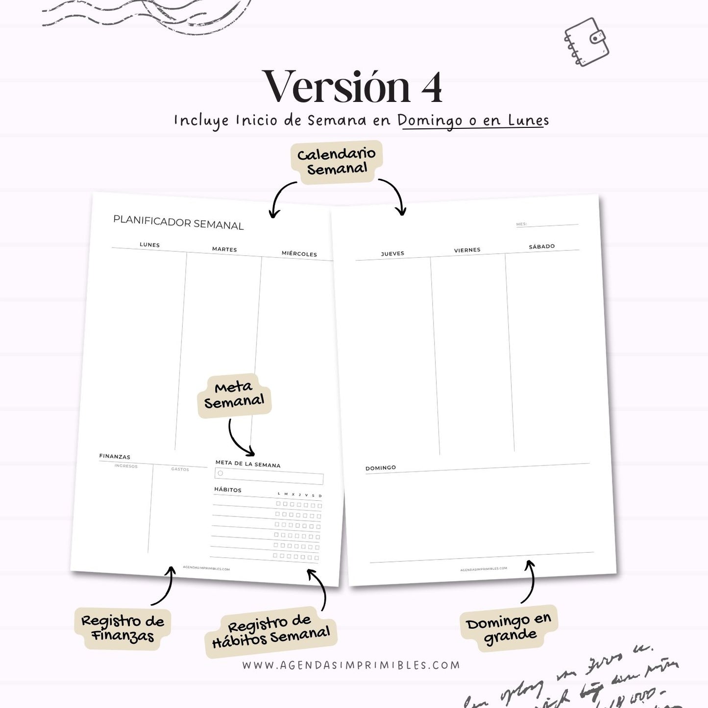 Planificador Semanal Doble V2
