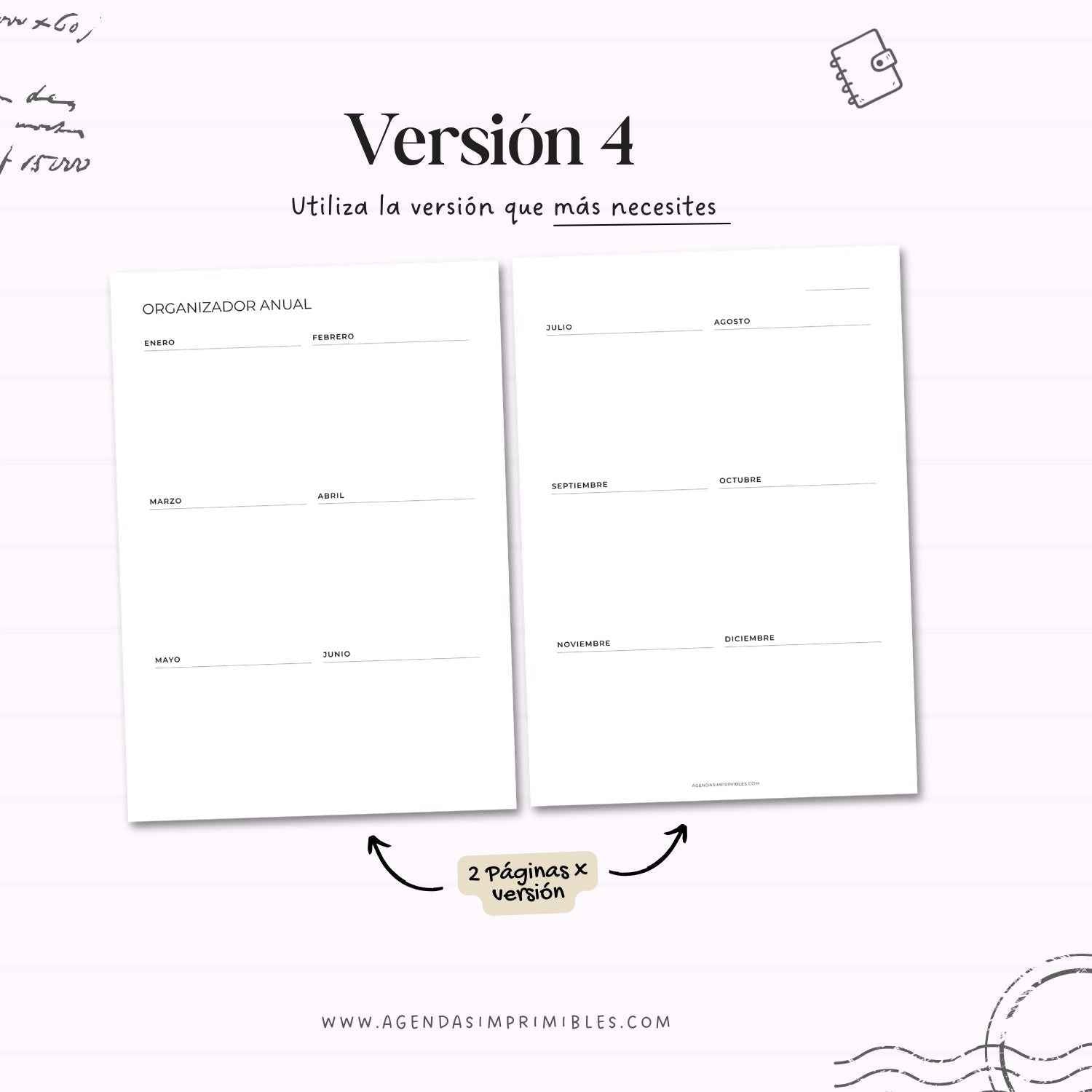 Organizadores Anuales Dobles