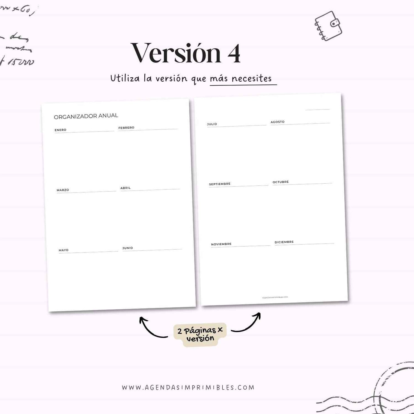 Organizadores Anuales Dobles