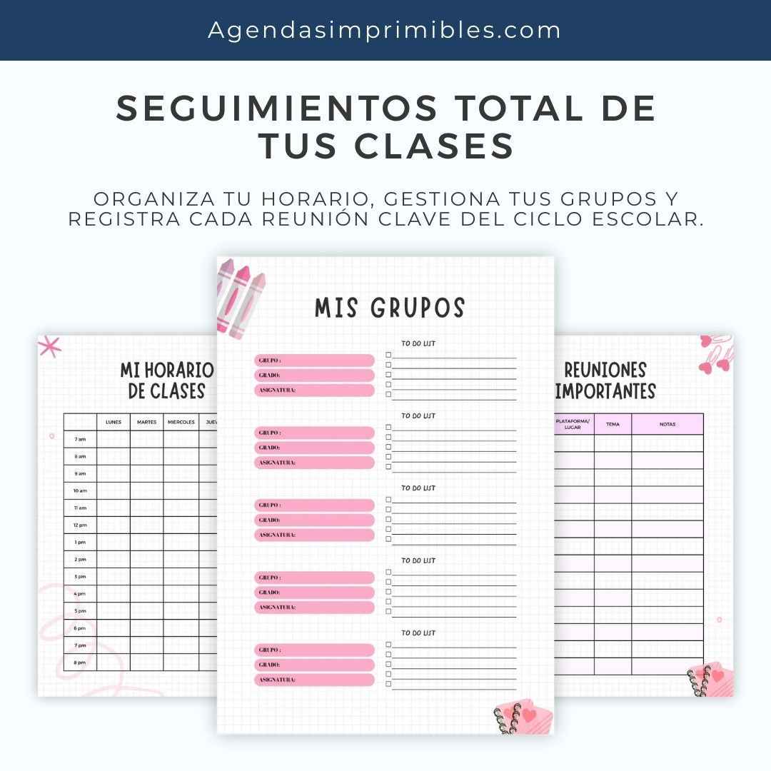 Agenda Docente Primaria Semanal | 2026