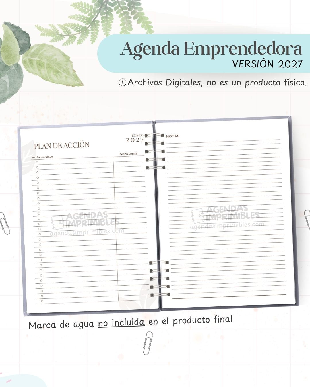 Agenda Emprendedora 2027 - Archivo Imprimible - imagen 5