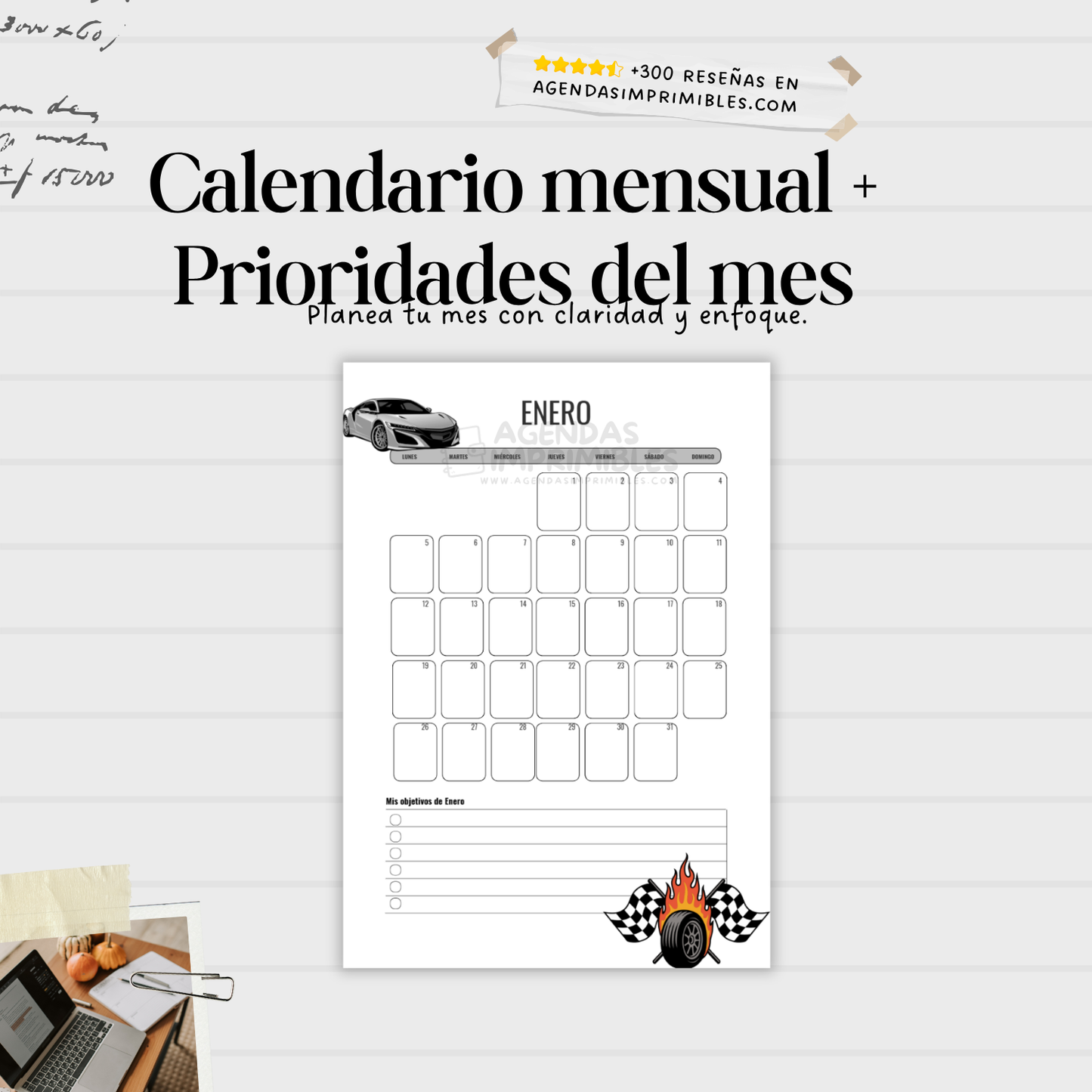 Agenda carros 2 días x Hojas | 2026