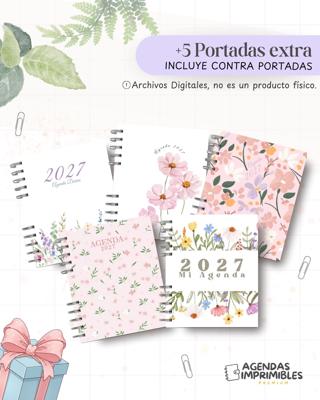 Agenda Floreada Esencial 2027 - Archivo Imprimible - imagen 6