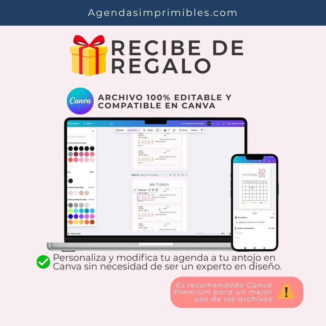 Agenda Colibrí Sencilla Semanal | 2026