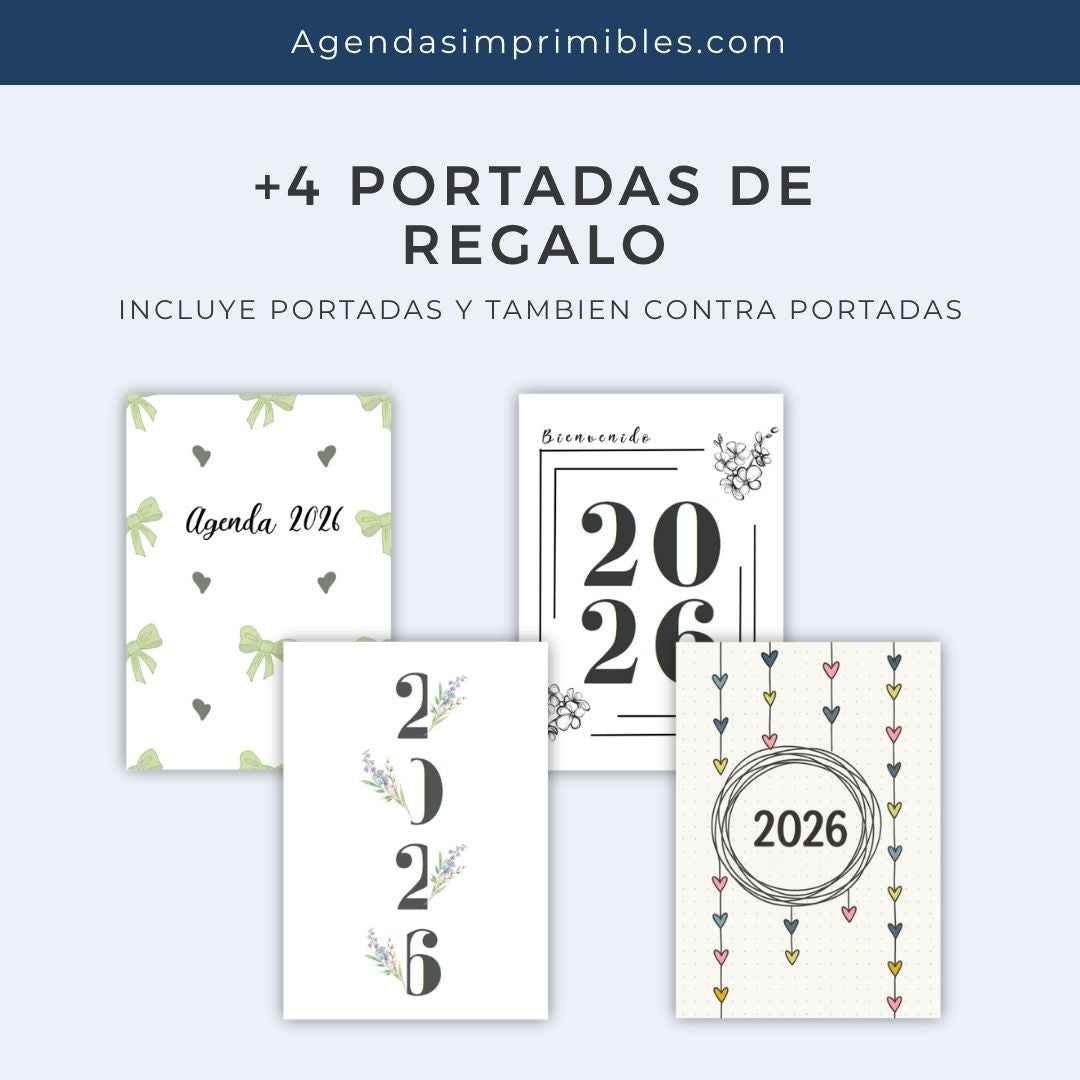 Agenda Comic Rosa Dos Días x Pagina | 2026 (Copia)