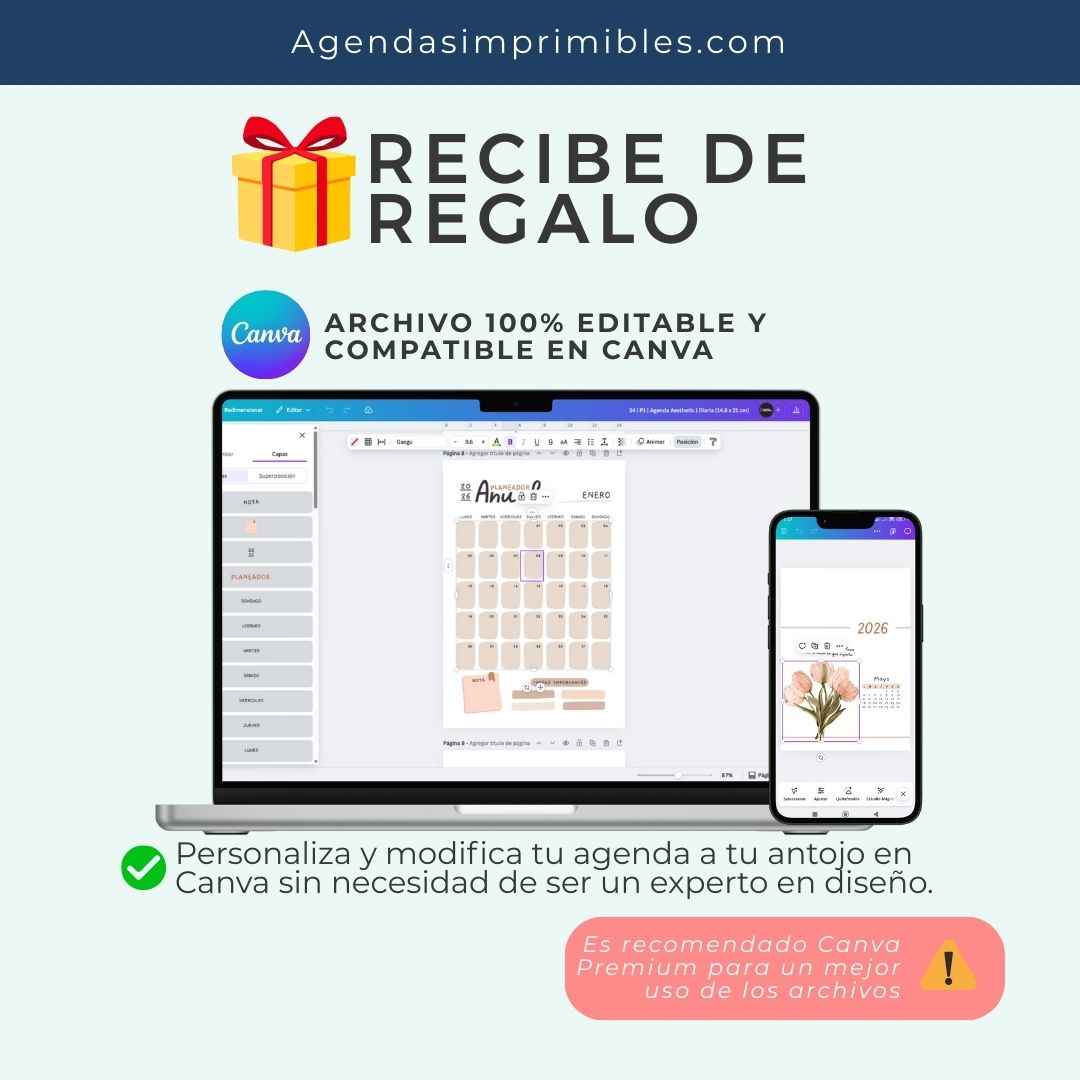 Agenda Mi Embarazo Semanal | 2026
