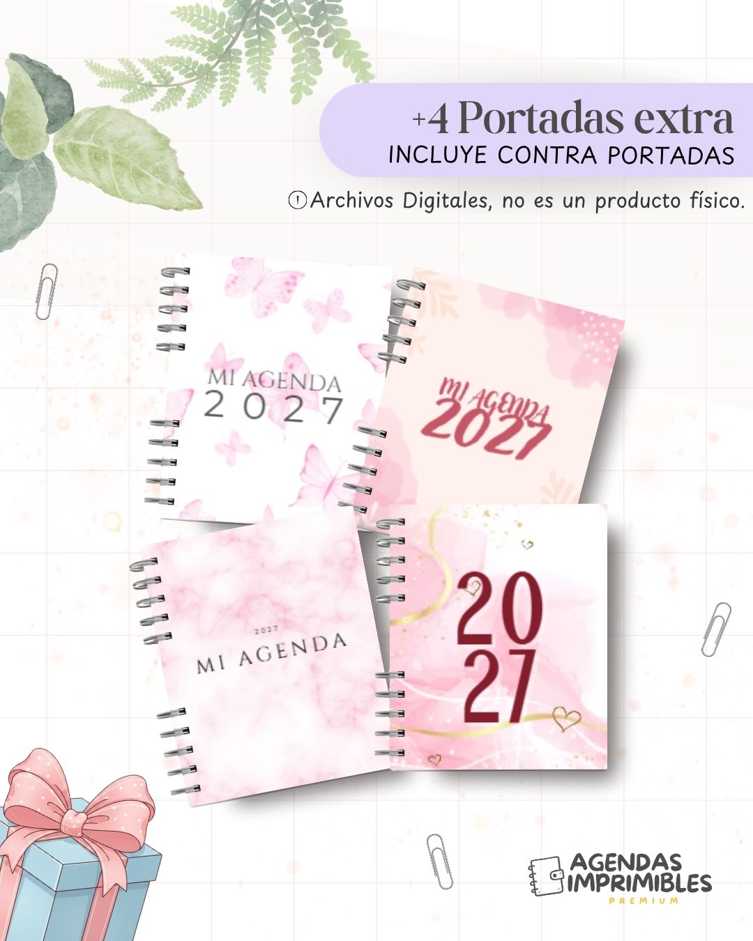 Agenda Mármol Rosa 2027 - Archivo Imprimible - imagen 6