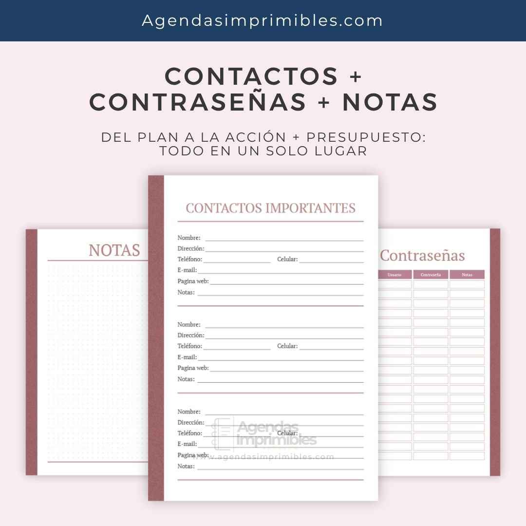 Agenda Estudiantil Semanal | 2026