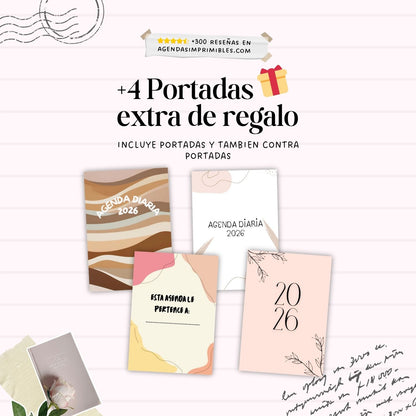 Agenda Beige Diaria | 2026