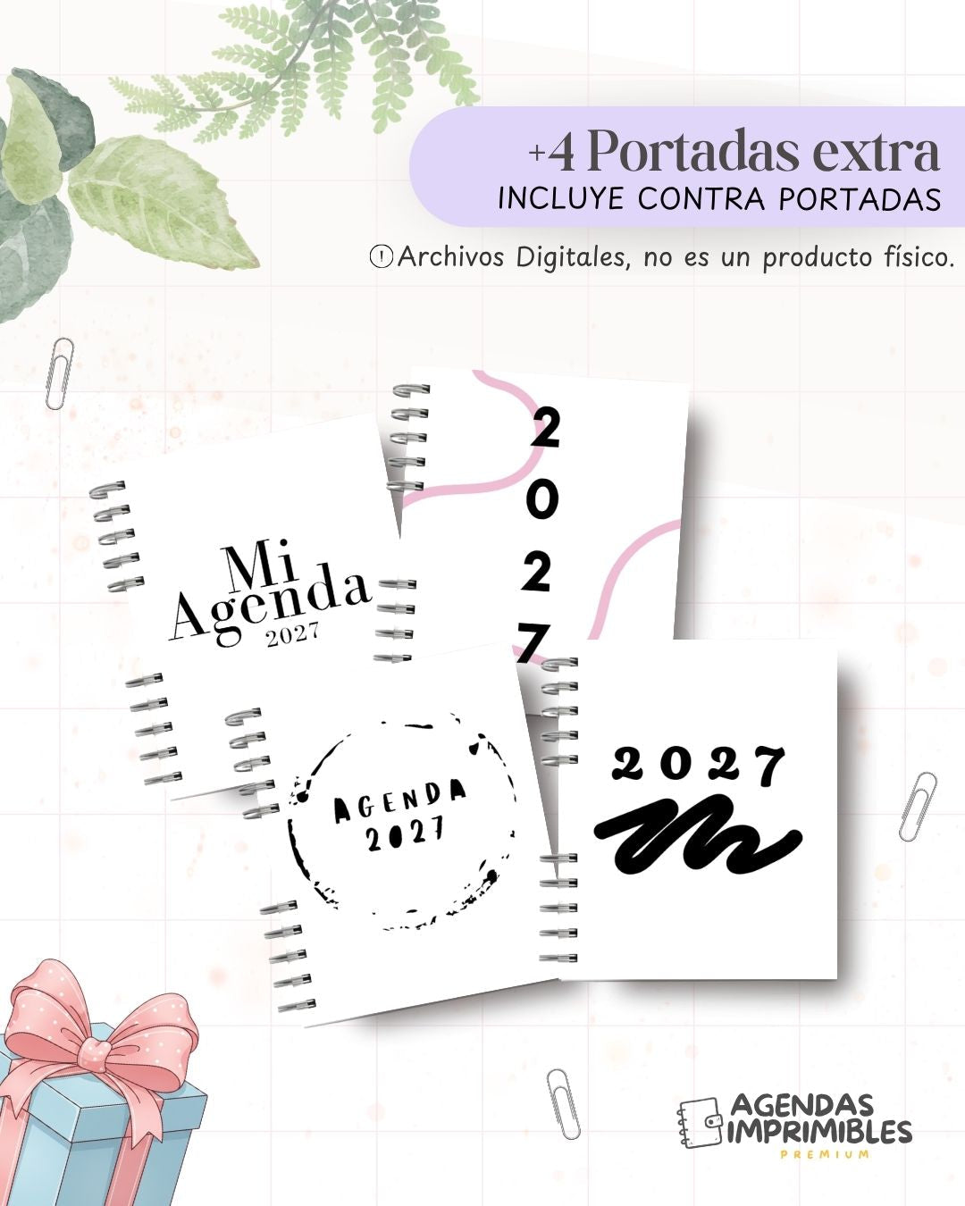 Agenda Minimalista Clean 2027 - Archivo Imprimible - imagen 6