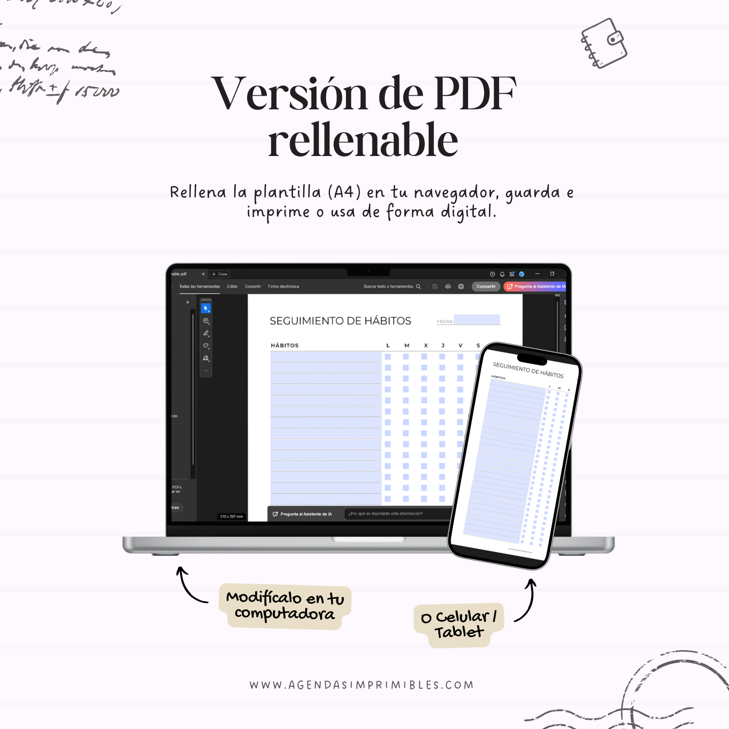 Seguimiento de hábitos Semanal